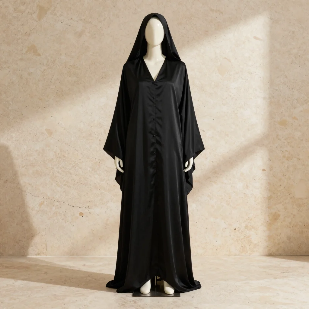 Silk Nida Noir Abaya